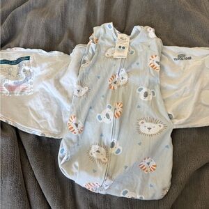 Halo Light Blue Koala and Lion Sleep Sack
